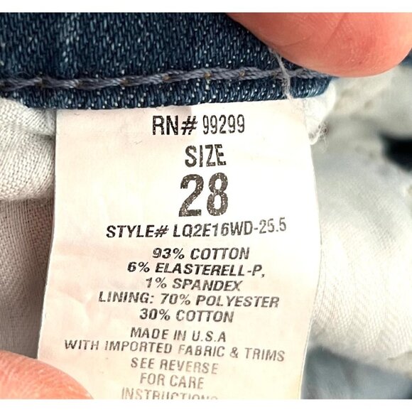 Level 99 Anthropologie Adrian High Rise Kick Flare Jeans 28 raw hem - Picture 9 of 10